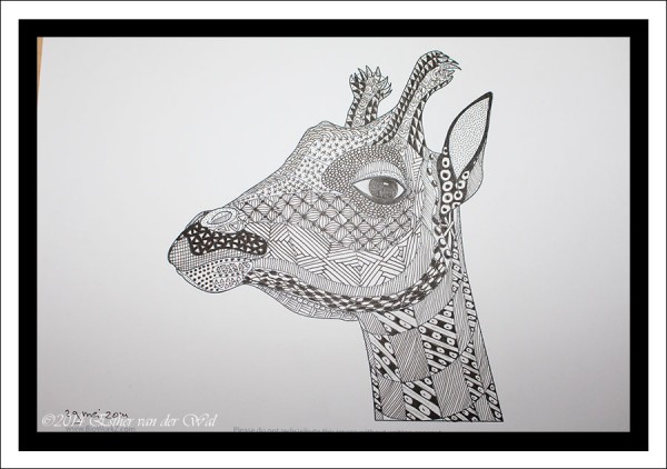 Zentangle-Giraffe