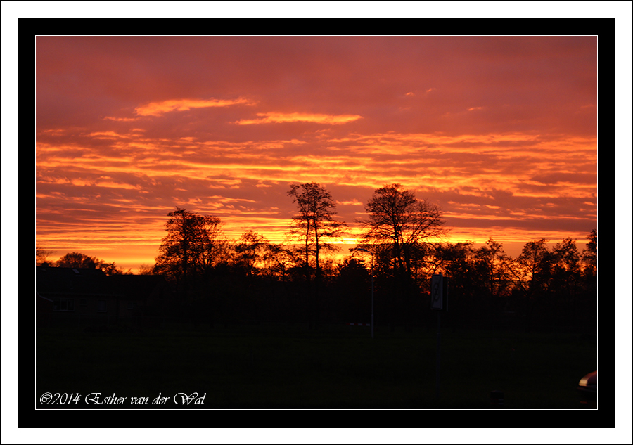 Zonsondergang 12 november 2014