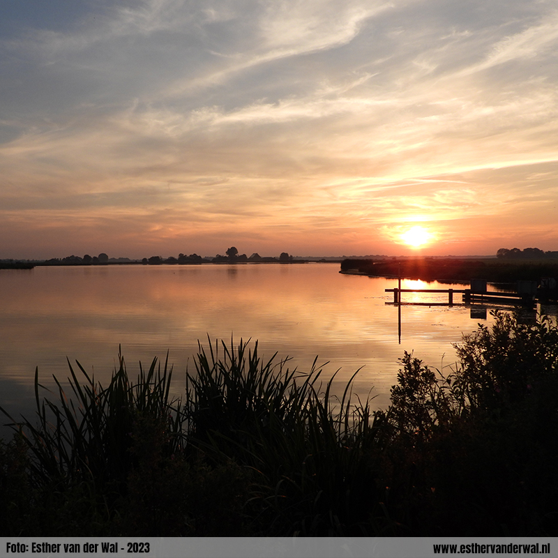 Magische zonsondergang in De Houtwiel